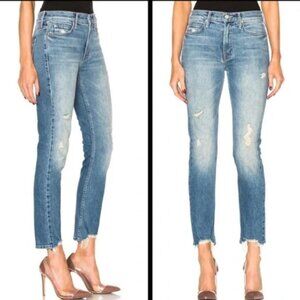 MOTHER Jeans The Flirt Fray